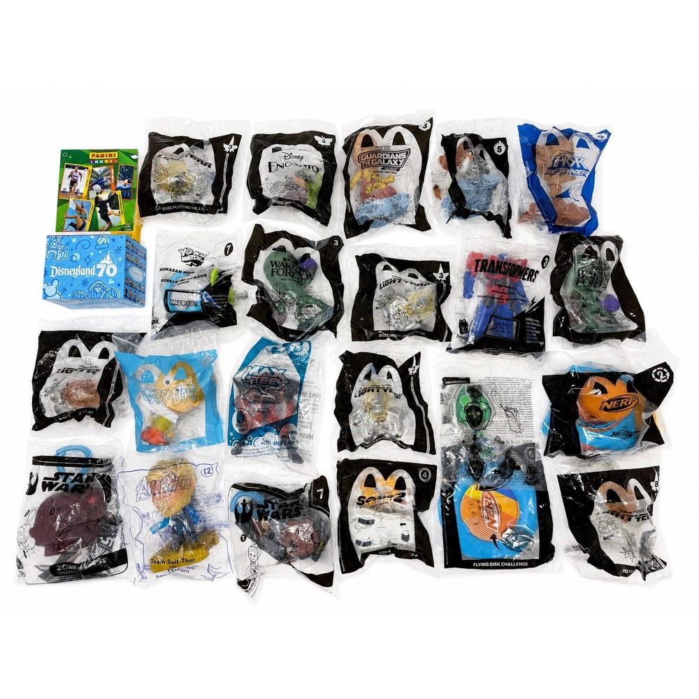 McDonalds Happy Meal Toy Lot Disney Marvel Star Wars Burger King Sealed 24 Count